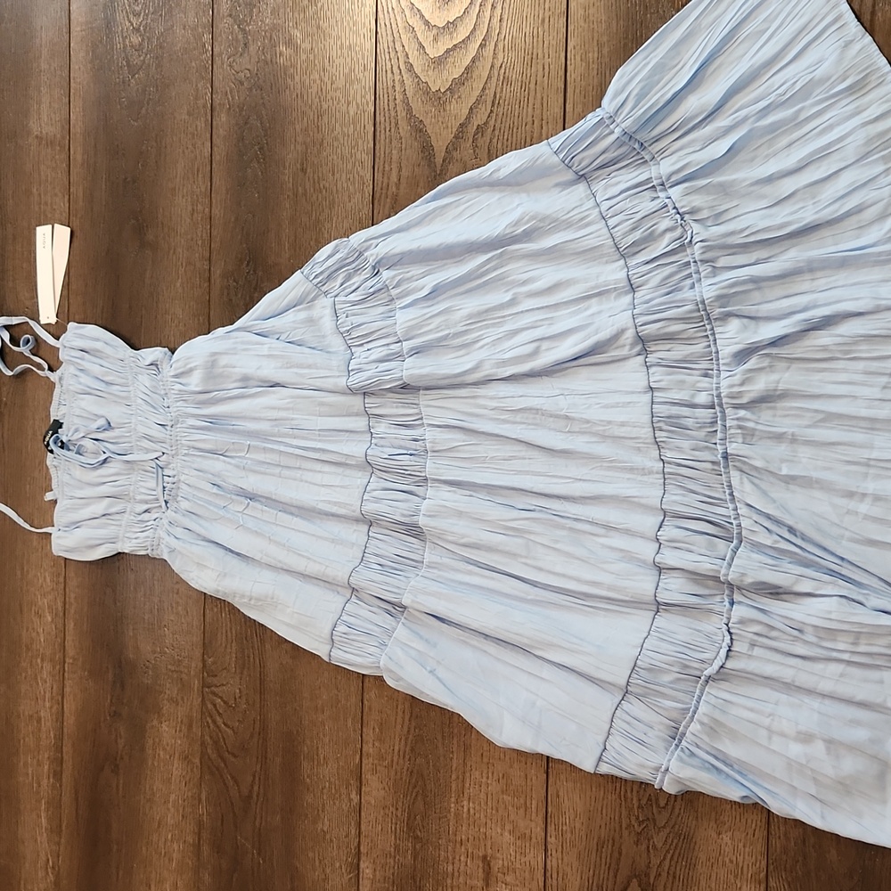 Aqua Sleeveless Tiered MIDI Dress, Size XXS NWT